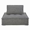 Sessel ohne Armlehnen für Sofa, kohlegrau